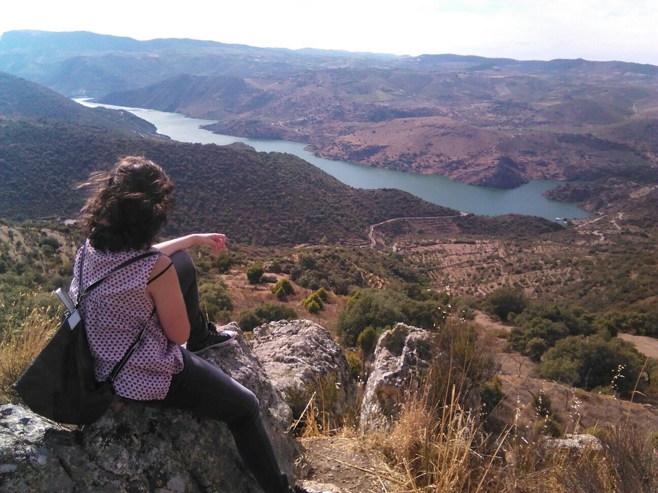 Vistas del río Duero desde el mirador del Castillo en Vilvestre