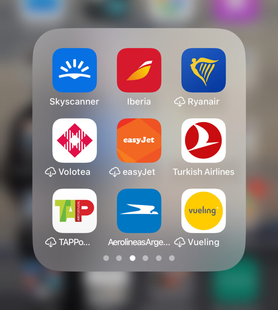 Apps para viajeros en avión