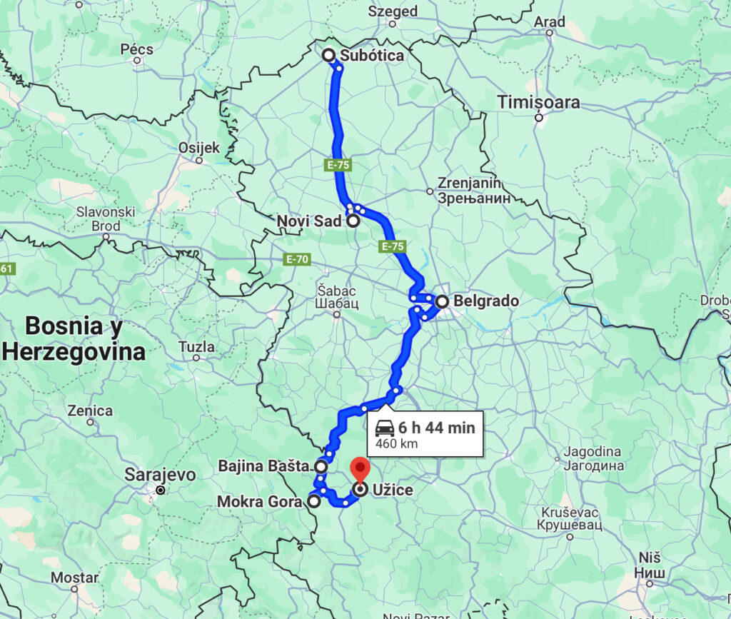 Mi itinerario de una semana en Serbia