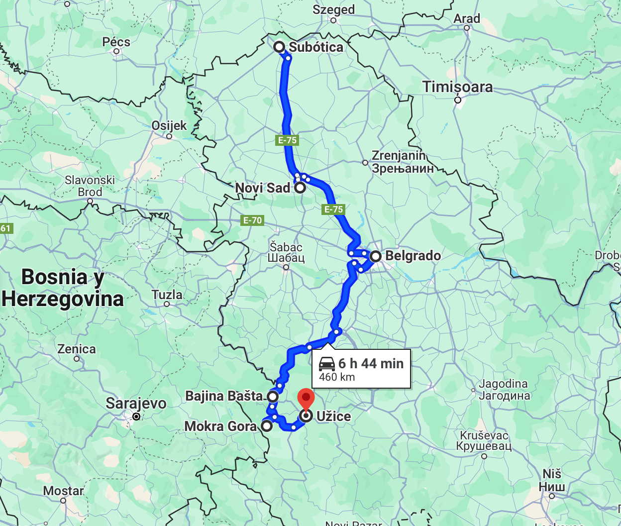 Mi itinerario de una semana en Serbia