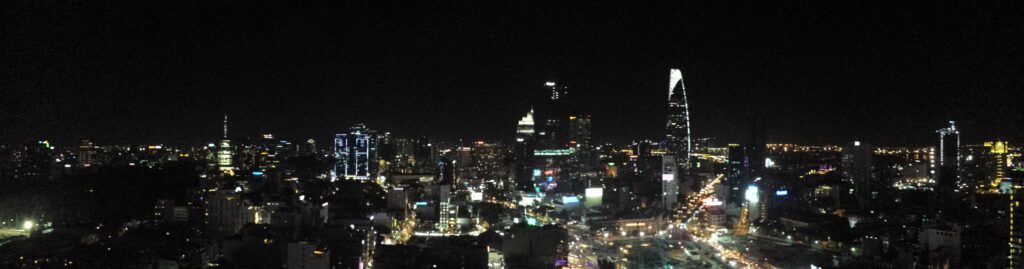 Vistas de Ho Chi Minh desde el Chill Sky Bar