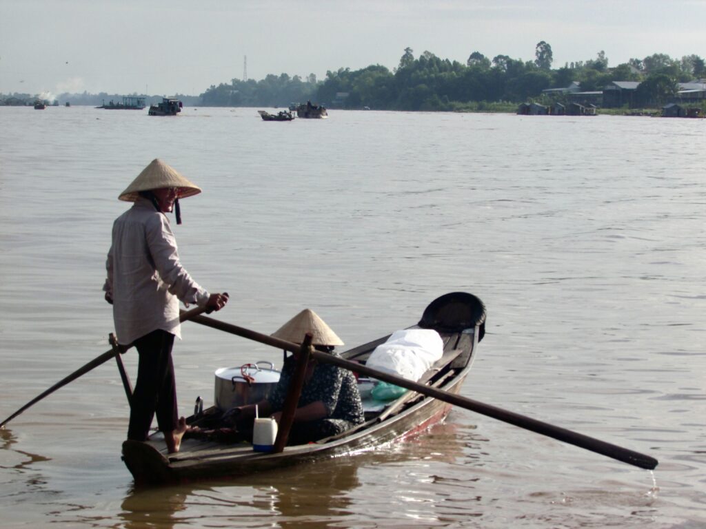 Vendedoras en el delta del Mekong