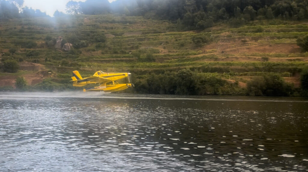 Hidroaviones en el río Duero