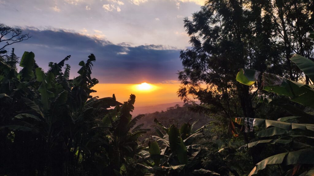 Atardecer en las faldas del Kilimanjaro