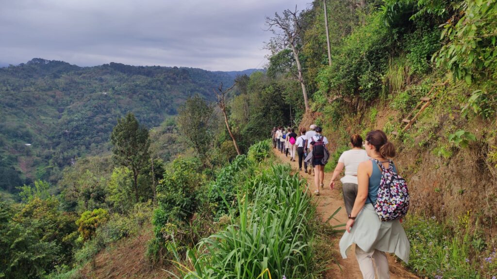 En ruta hacia la cascada de Materuni