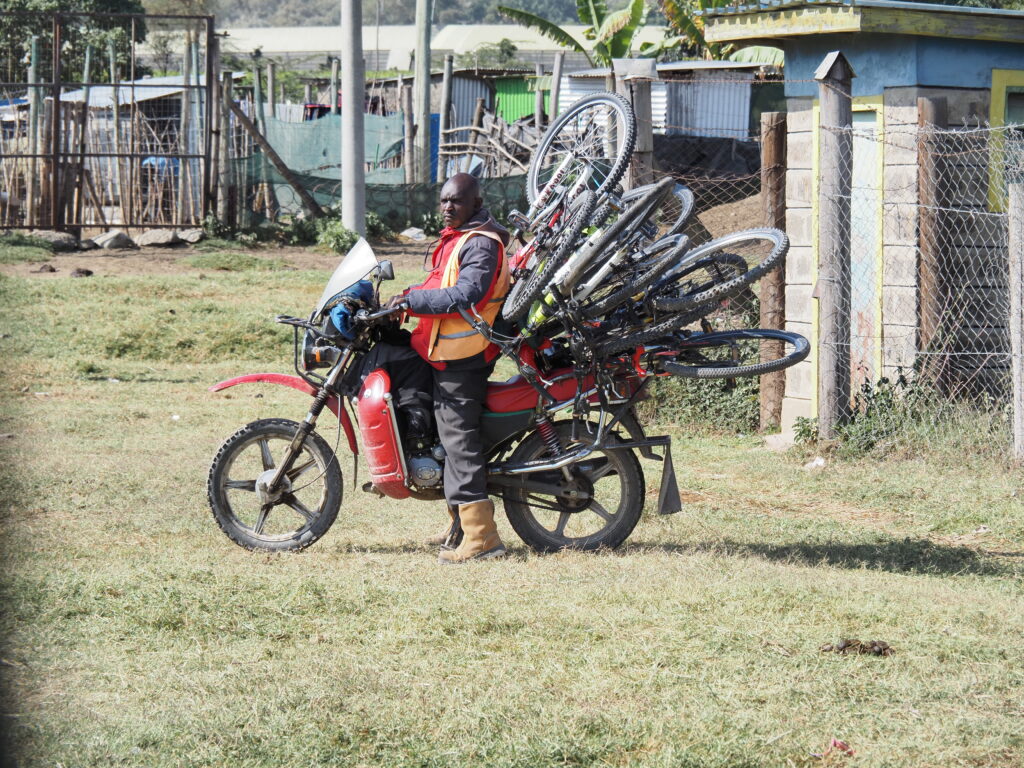 Transporte de bicicletas en Hell´s Gate