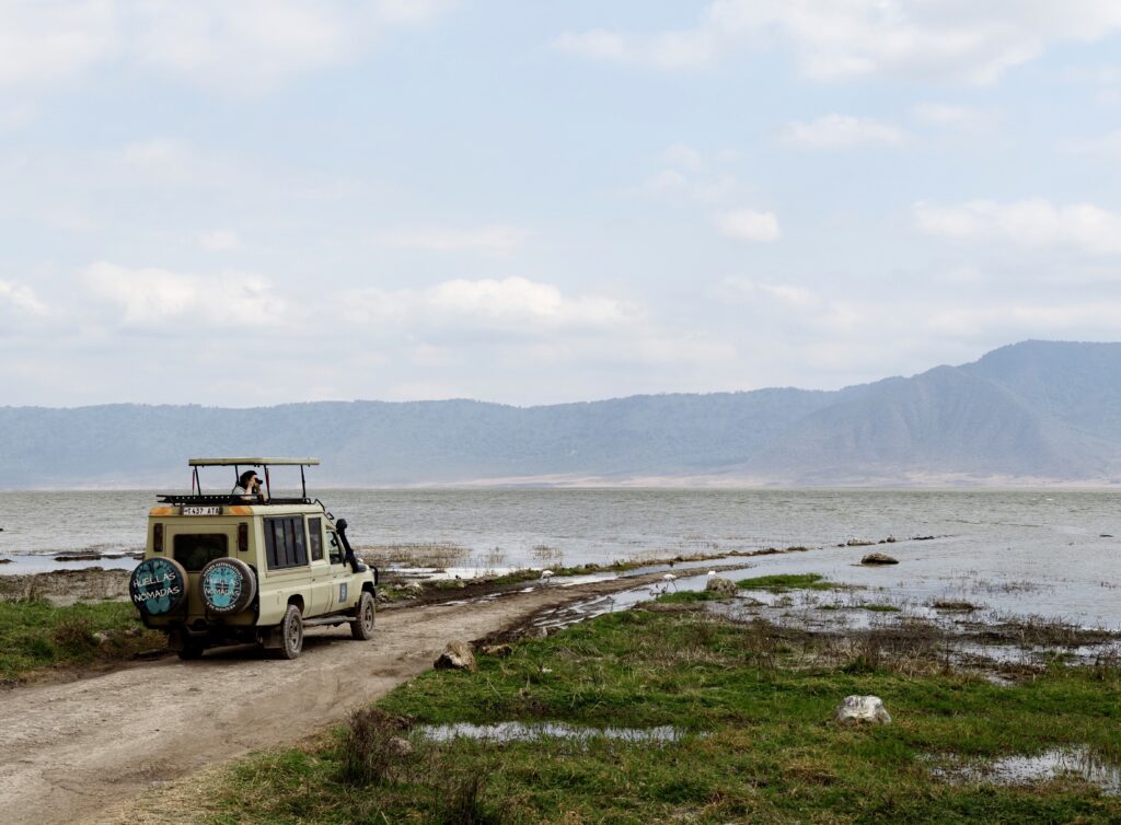 Safari fotográfico. Cámara en mano en el Ngorongoro