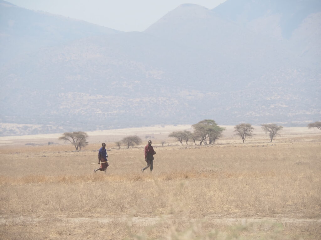 Masáis en el Ngorongoro