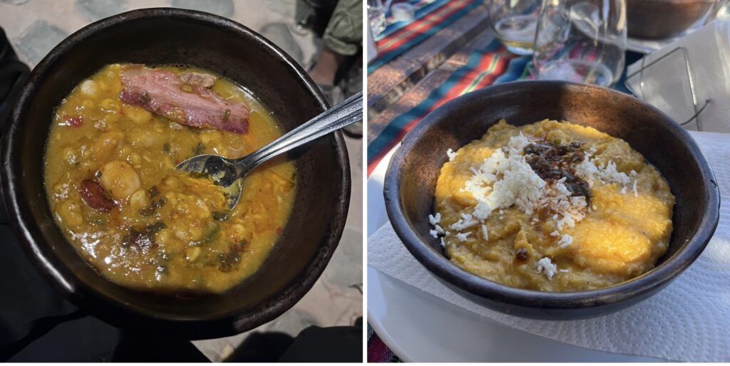 Locro y humita a la olla en el Abasto 40