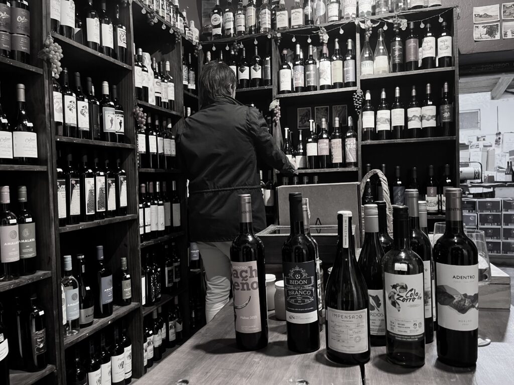Eligiendo el vino para la cena