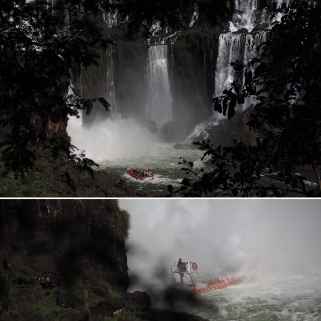 Bajo el chorro del salto San Martín
