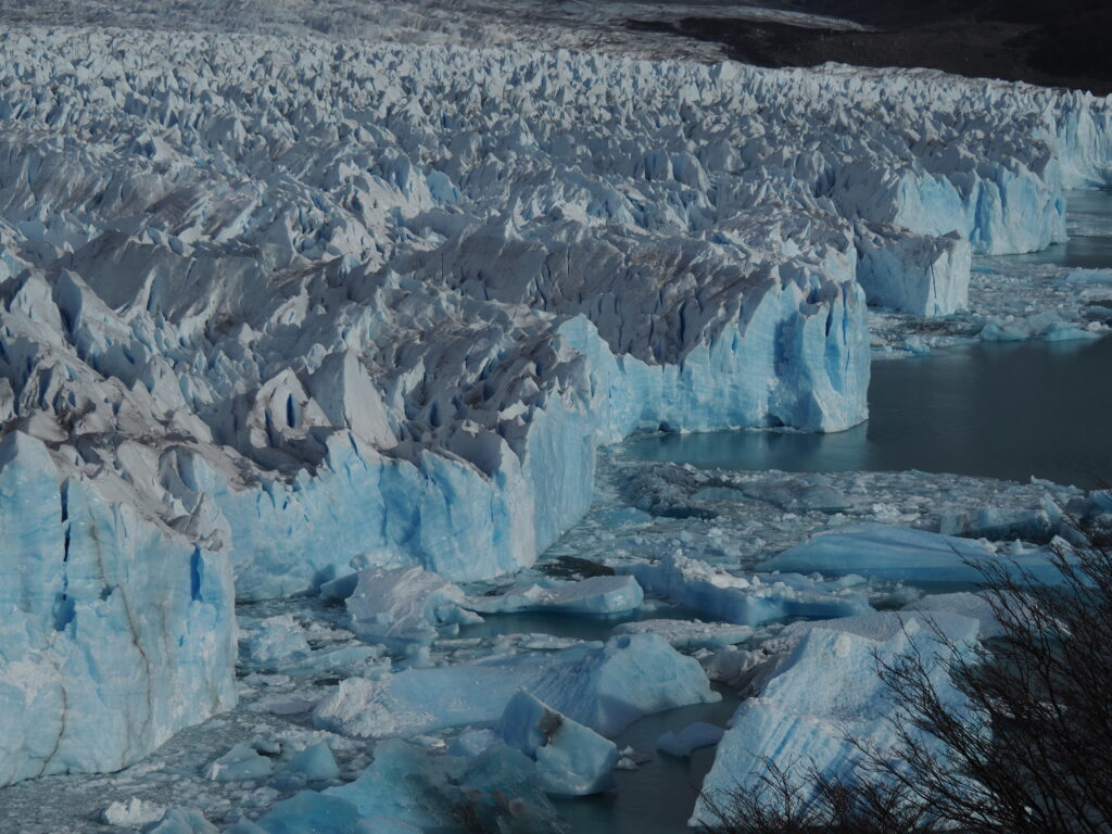 Cara norte del glaciar (fotografía de 2025)