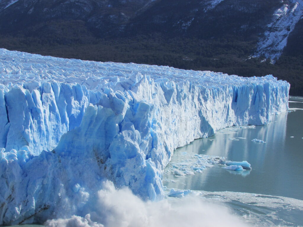 Desprendimiento en el glaciar (fotografía de 2013)