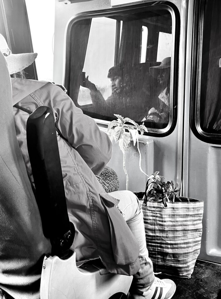 Autobús de camino al lago Titicaca
