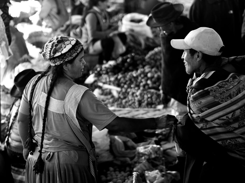 De compras en Tarabuco
