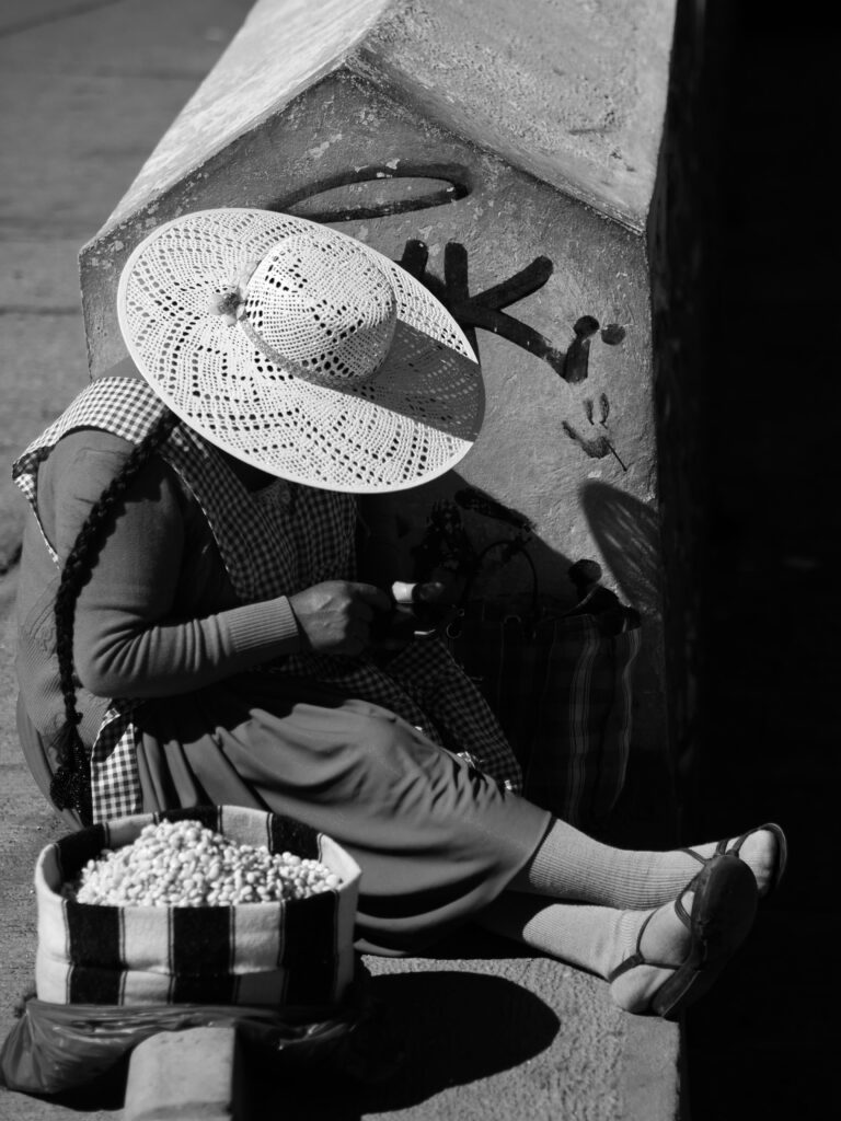 Vendedora callejera de tarwi