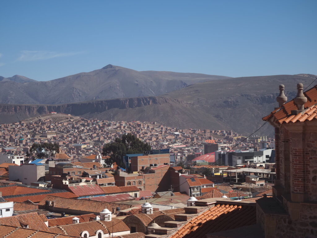 Vistas desde el mirador de la catedral de Potosí