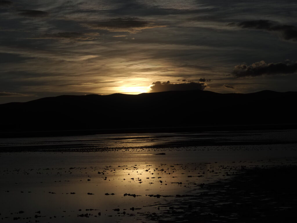 Atardecer en la laguna de Pozuelos