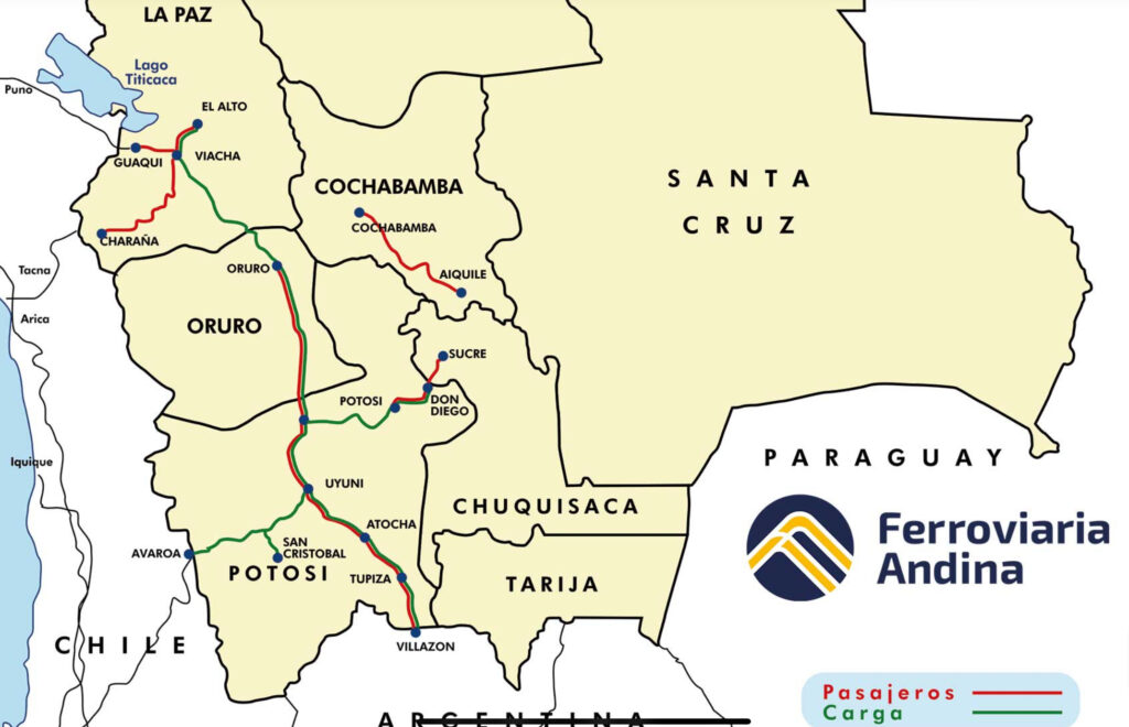 Línea ferroviaria occidental en Bolivia