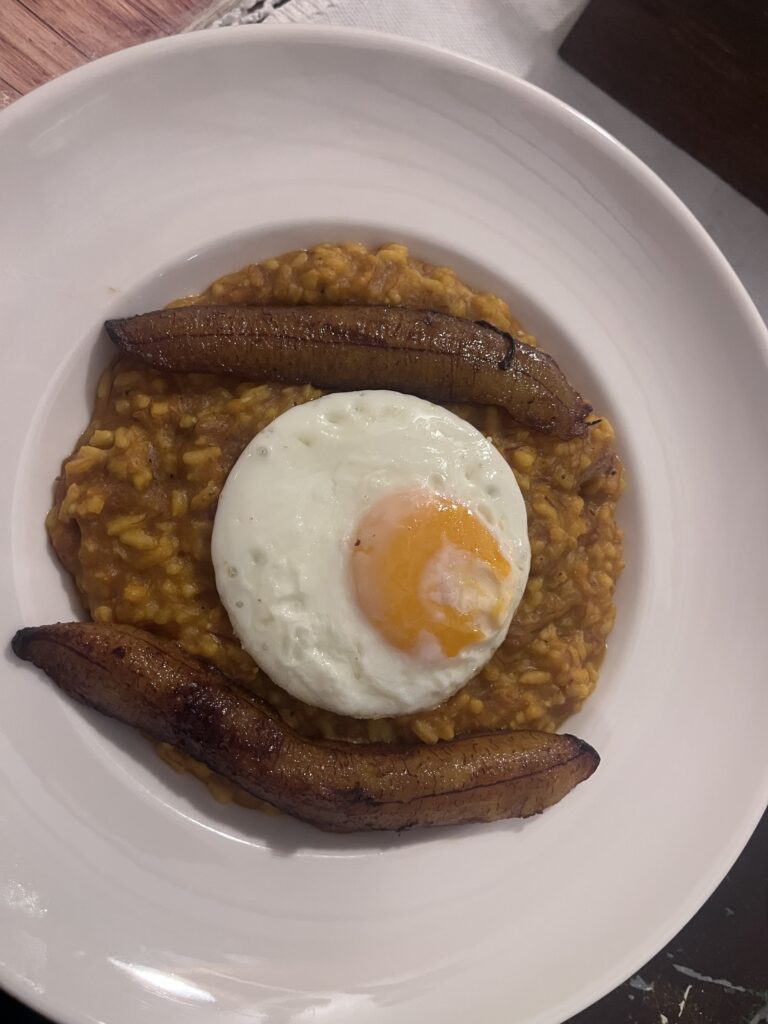 Majadito de charque batido