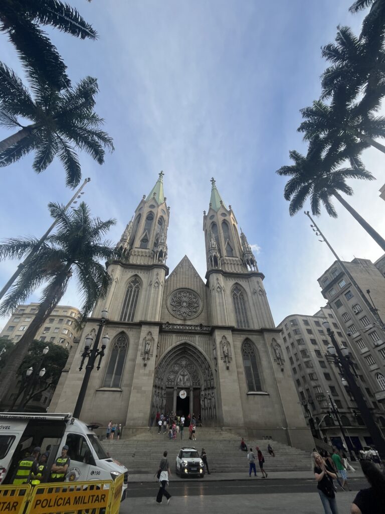 Presencia policial en las calles de São Paulo