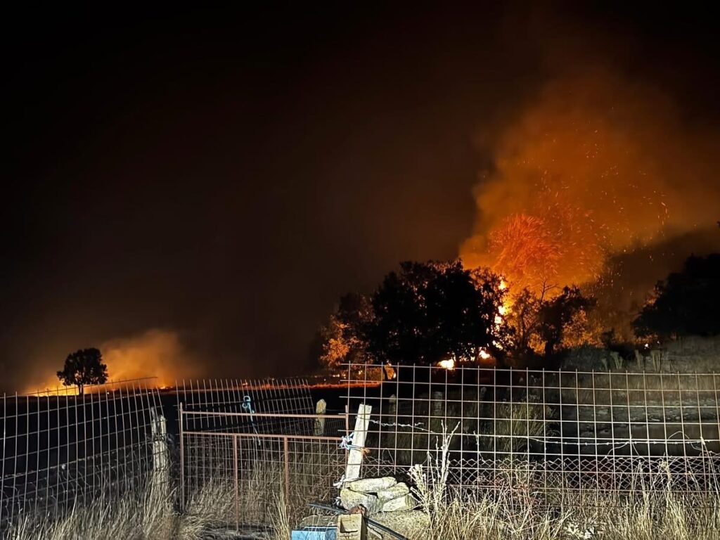 Incendio forestal en el oeste salmantino