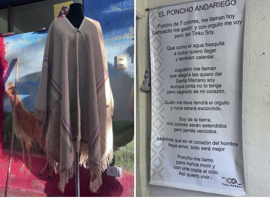 El poncho andariego