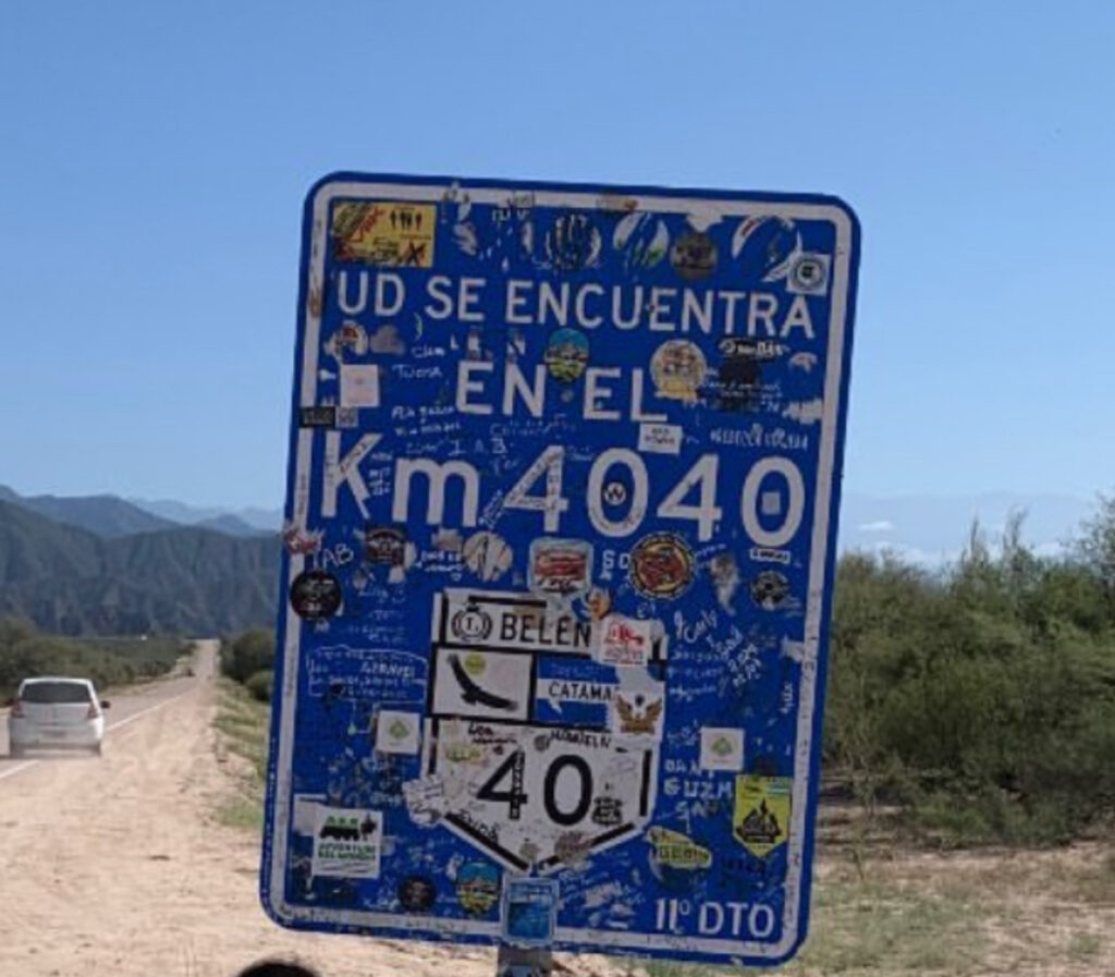 Kilómetro 4040 de la RN40
