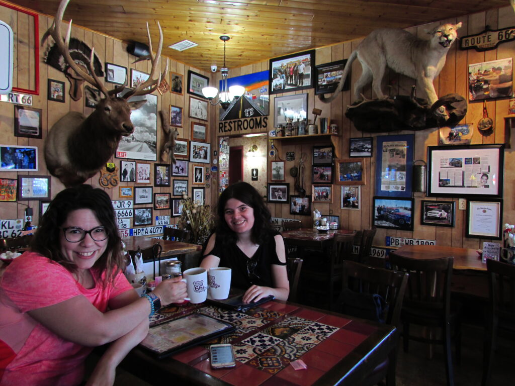 Café americano en la ruta 66