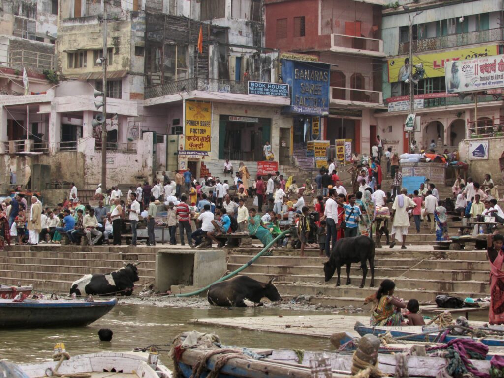 Orillas del Ganges en Varanasi
