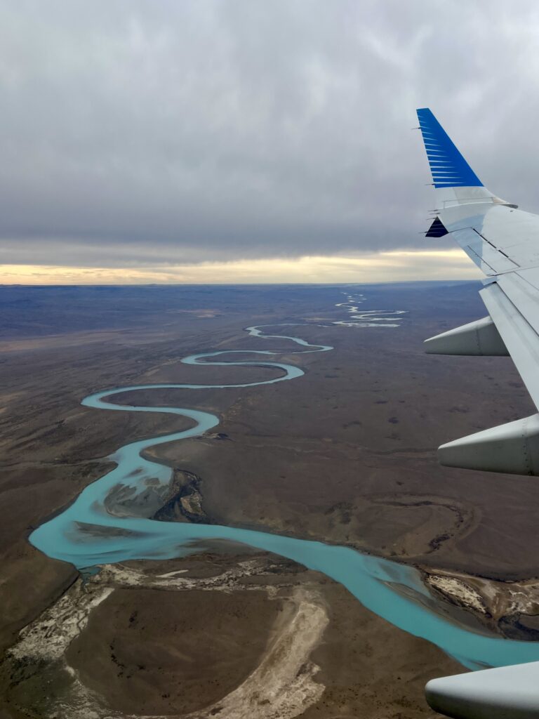 El Chaltén desde el aire