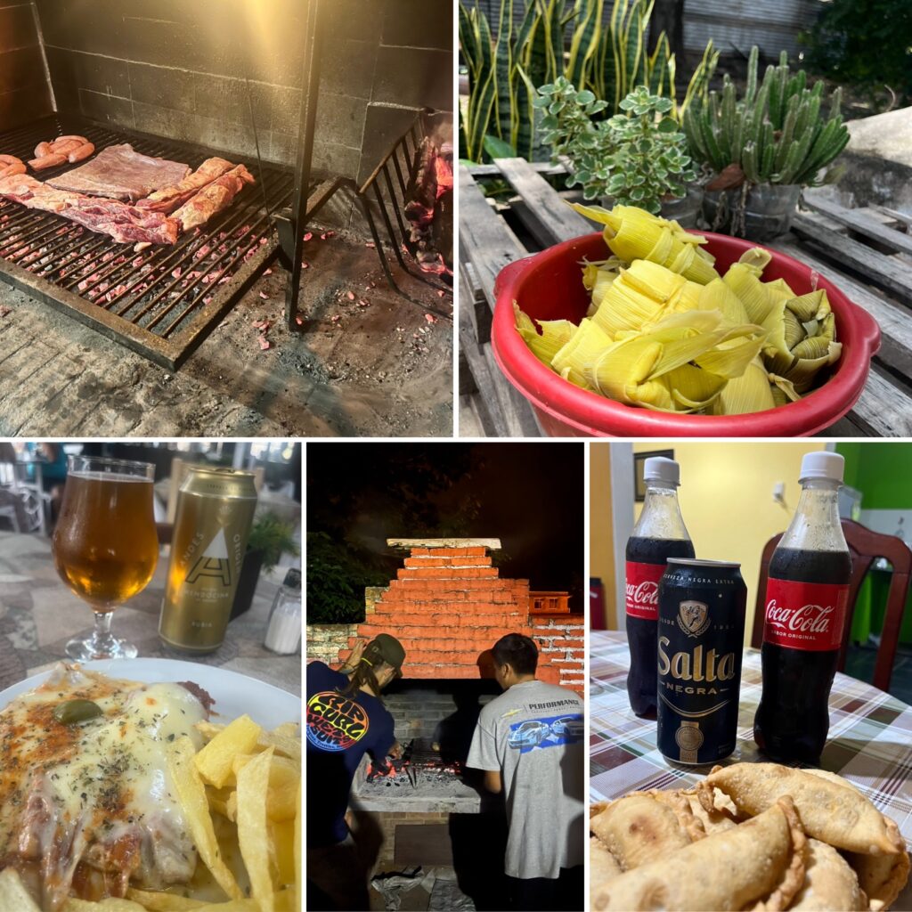 Asado, milanesas y Fugazzeta