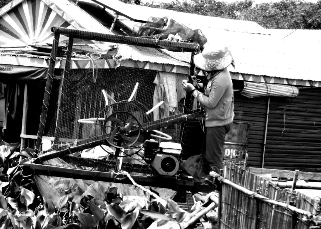 Trabajo en las aldeas flotantes