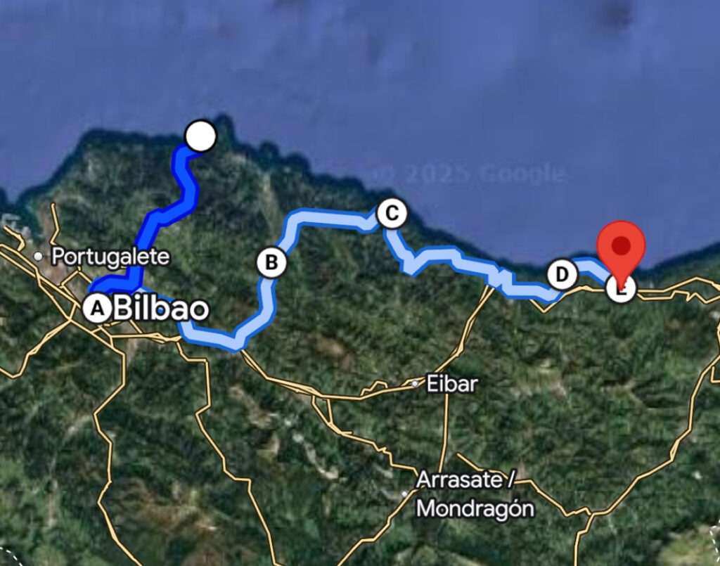 De Gaztelugatxe a Zarautz