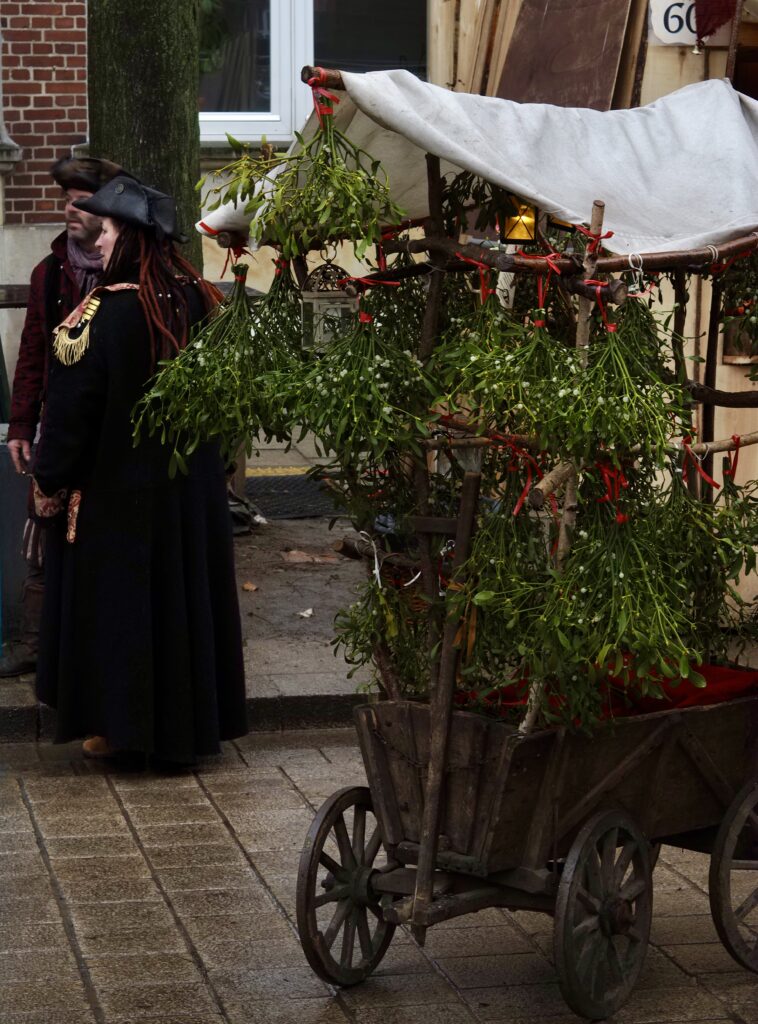 Muérdago en el mercadillo de Hamburgo