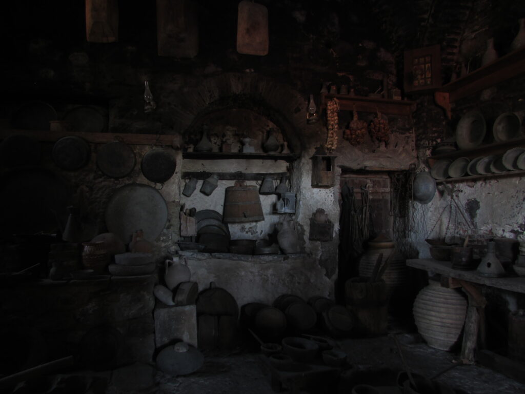 Interior de los monasterios de Meteora