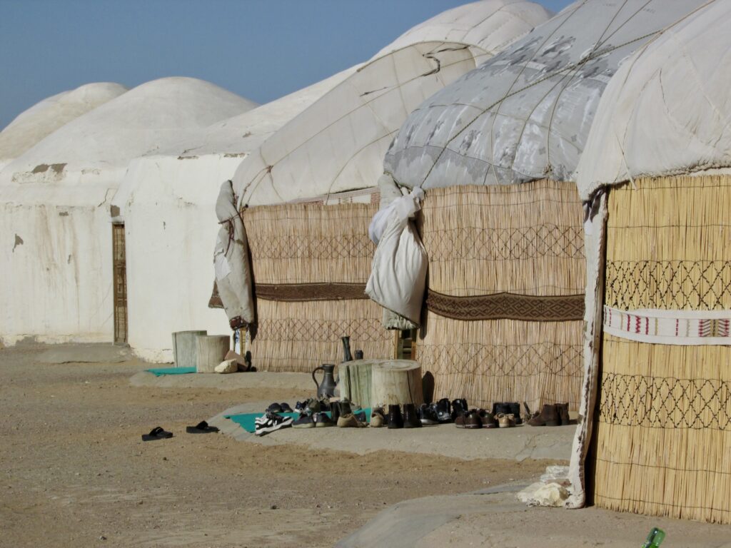 Campamento de yurtas