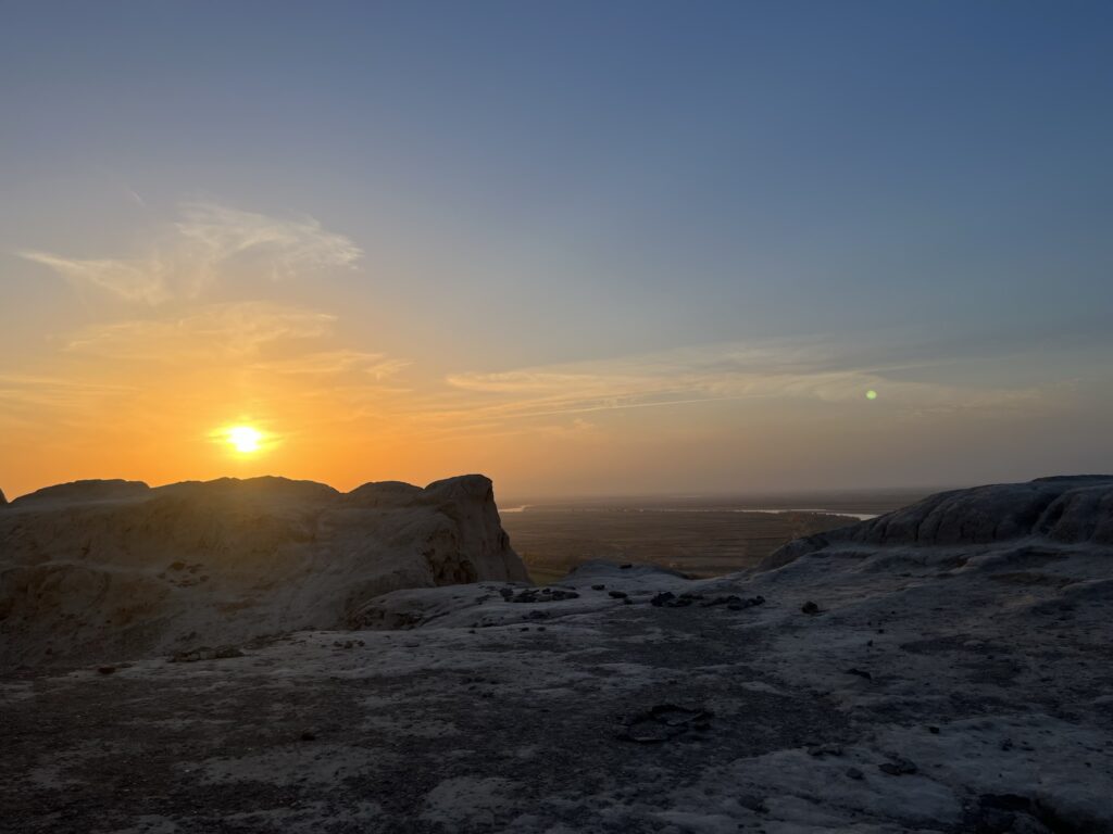 Amanecer en el mar de Aral