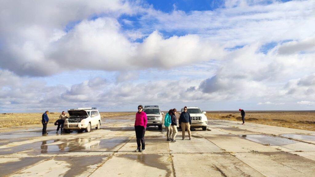 Reparaciones en el aeródromo