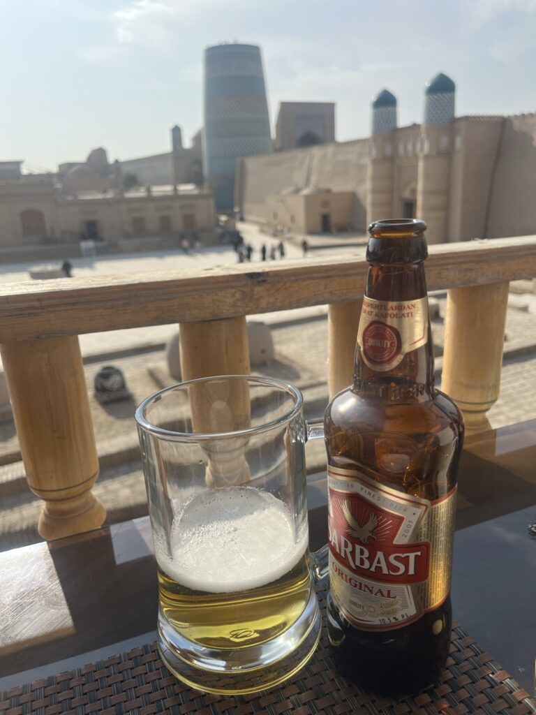 Pivo y vistas en el restaurante Terrassa