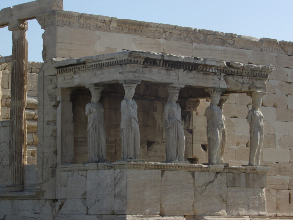 Pórtico de las Cariátides en el Erecteón
