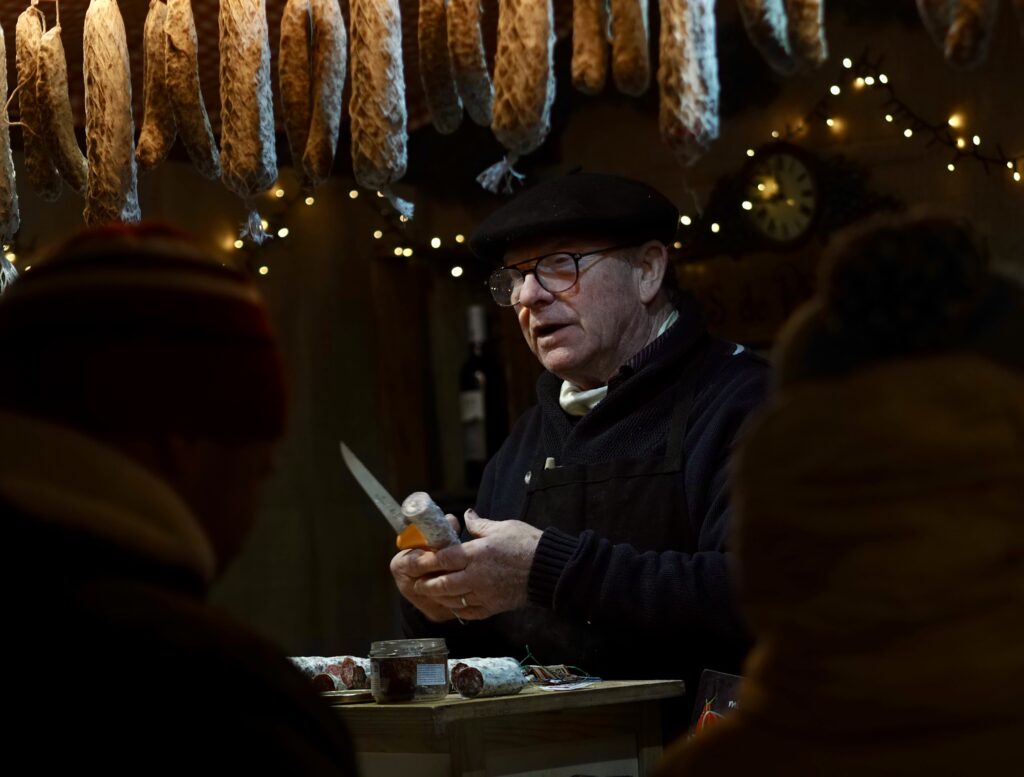 Embutido en el mercadillo de Múnich