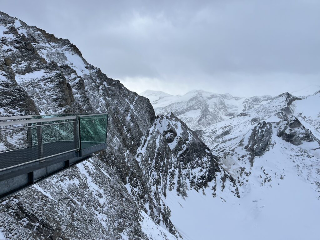 plataforma sobre la ladera del Kitzsteinhorn
