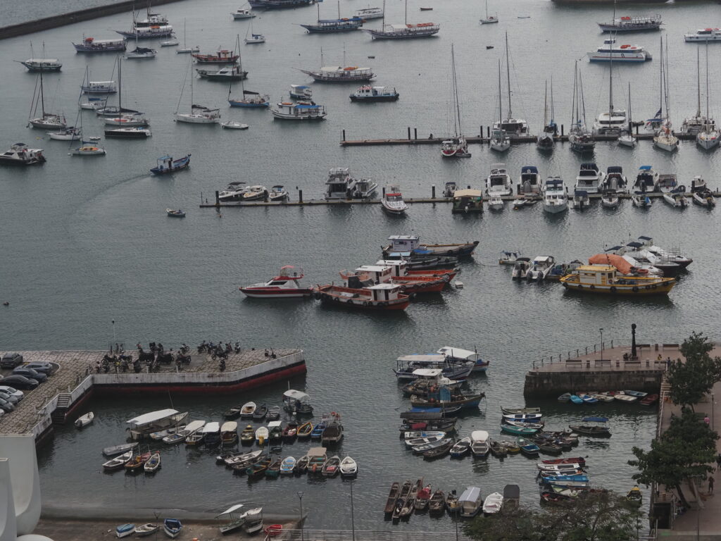 Vistas del puerto de Salvador de Bahía