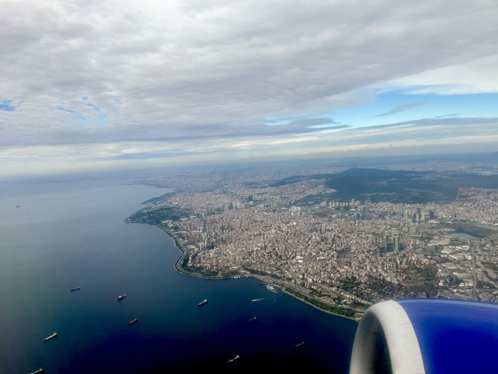 Aproximación aérea a Estambul
