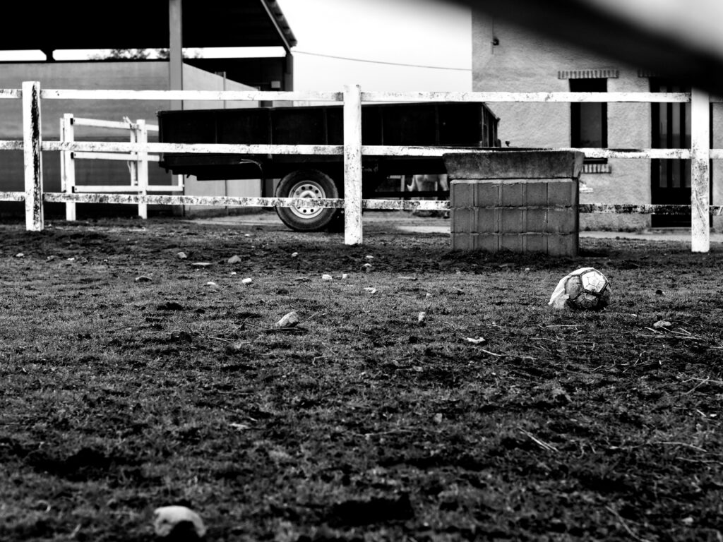 Los balones esperan pacientes a que sus dueños vuelvan del cole