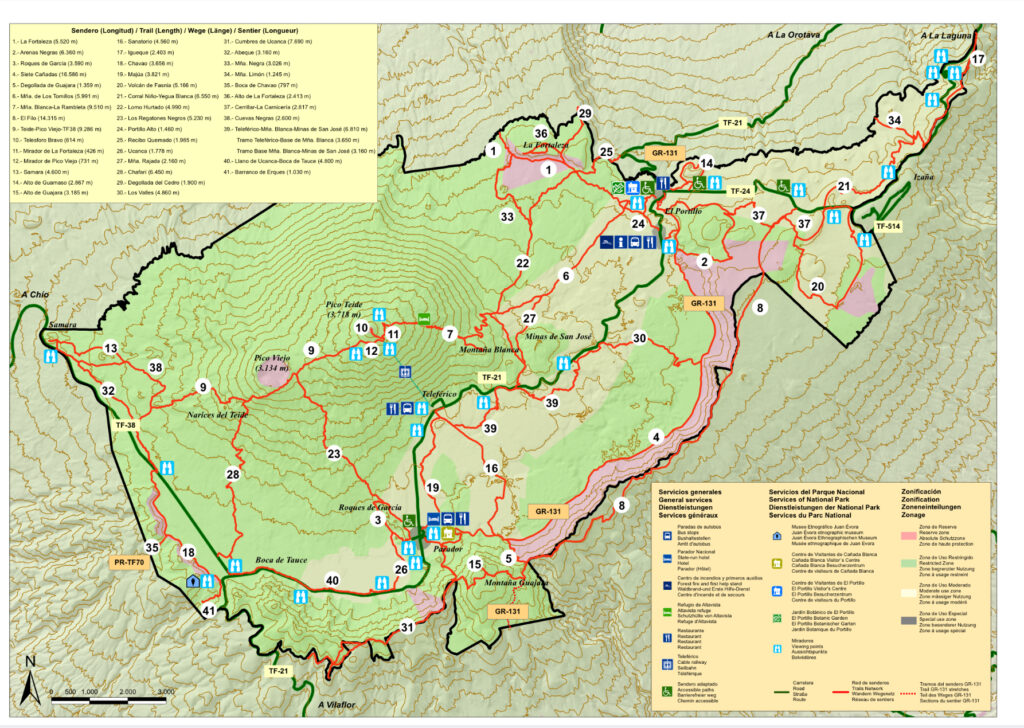 Rutas de senderismo en el Teide