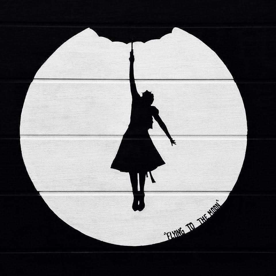 Flying to the moon. Uno de mis murales favoritos