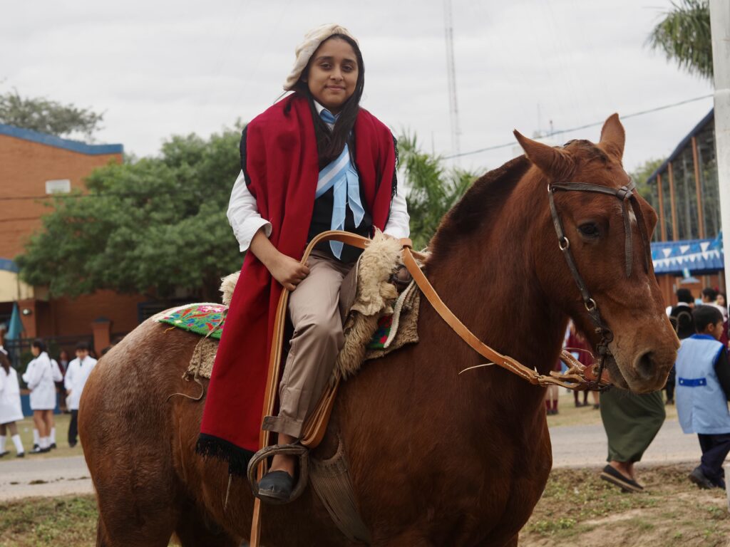 Joven gaucha en Bazán